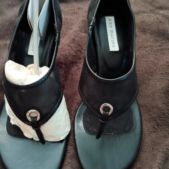 ANN MARINO BLACK HIGH HEELS - Picture 13 of 16